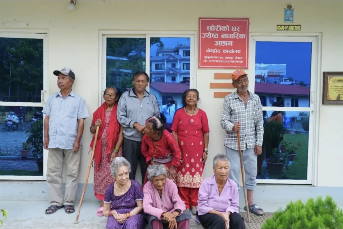 Residents at Chhoriko Ghar Ashram